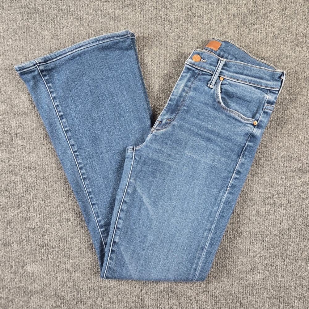 Mother Flare Jeans Womens 26 Blue High Rise Medium Wash Denim